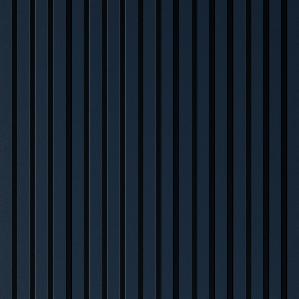 Panel Haus Colour Blue Acoustic Slat Wall Panel - 240cm x 32cm (2 Pack)