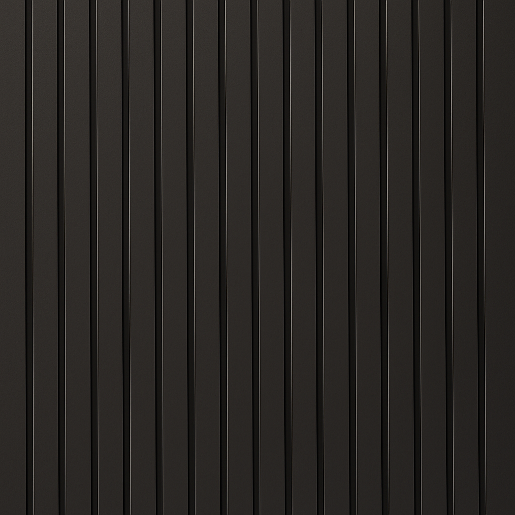 Panel Haus Colour Black Acoustic Slat Wall Panel - 240cm x 32cm (2pack)