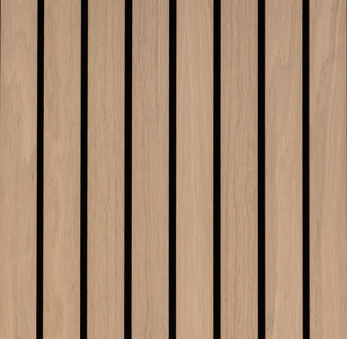 Panel Haus Premium Wide Slat 3-sided Wood Veneer Oak Acoustic Wall Panel  - 240cm x 30cm (2 pack)